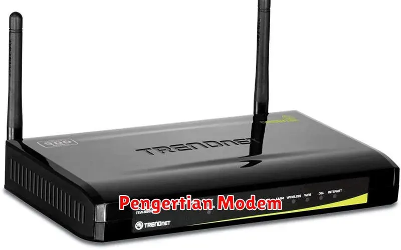 Pengertian Modem: Fungsi, Jenis, dan Cara Kerjanya