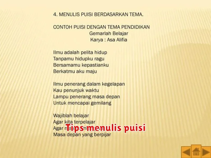Tips Menulis Puisi yang Menyentuh Hati dan Bermakna