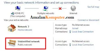 Cara mengatasi unidentified network wifi pc windows 10, 8/8.1 dan 7