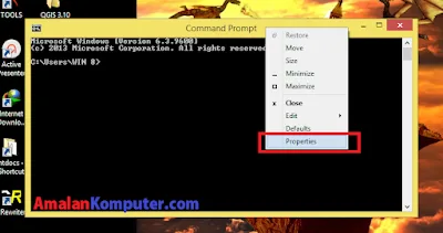Cara buat agar tampilan CMD jadi transparan
