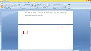 Cara menghapus halaman di Word 2007, 2010, 2013, 2016 dan 2019
