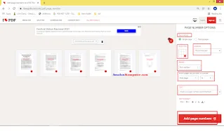 Cara merubah start nomor halaman pada PDF menggunakan ILovePDF