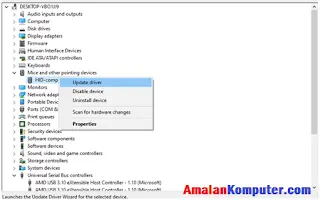 Mengatasi pointer mouse laptop bergerak dan klik kanan sendiri