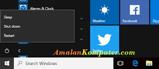 Cara mematikan/shutdown laptop asus, acer, lenovo dan hp