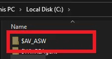 Apa itu folder $av_asw? Cara hapus folder $av_asw Apa itu folder $av_asw? Cara hapus folder $av_asw