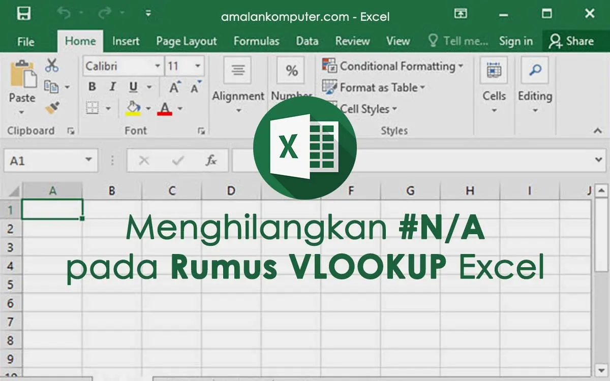 Cara Menghilangkan #N/A pada Rumus VLOOKUP yang Error