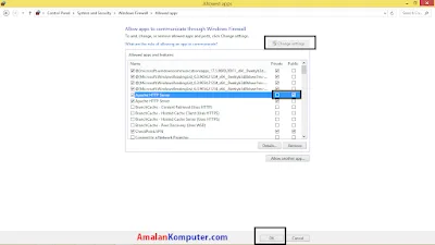 Cara memberi izin program aplikasi yang di blokir Firewall win 10, 11, 8, 7