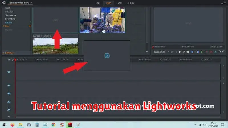 Tutorial Lengkap Menggunakan Lightworks untuk Mengedit Video