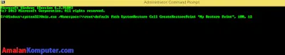 Cara membuat Restore Point dengan CMD dan PowerShell win 10, 11, 8, 7