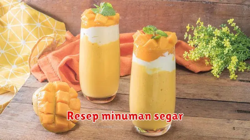 Resep Minuman Segar: Ide Penyegar Dahaga untuk Berbagai Acara