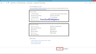 Cara mematikan security alert atau security messages windows 11, 10, 8, 7