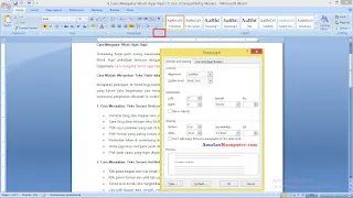 Cara mengatur word agar rapi di ms word 2016, 2013, 2010, 2007 dan 2019