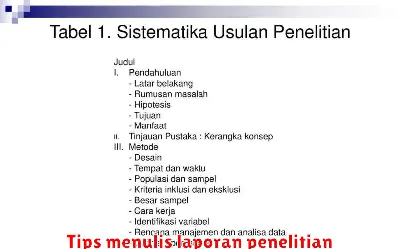 Tips Menulis Laporan Penelitian yang Efektif dan Profesional