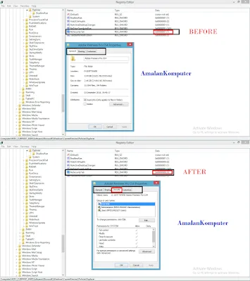 Menampilkan tab Security pada Properties yang hilang win 11, 10, 8, 7 Menampilkan tab Security pada Properties yang hilang win 11, 10, 8, 7
