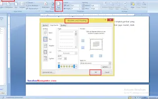 Cara Membuat Bingkai di Word 2016, 2013, 2010, 2007, 2019