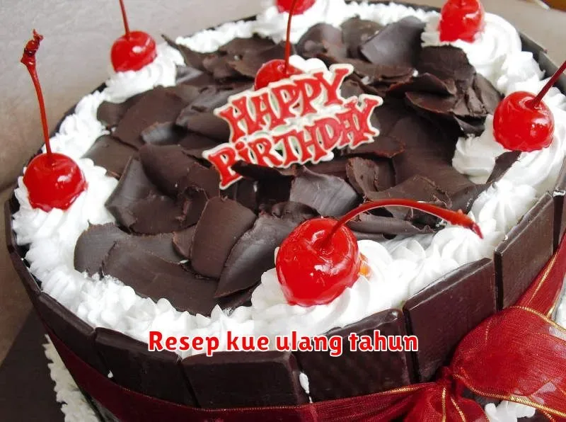 Resep Kue Ulang Tahun: Aneka Varian Lezat untuk Setiap Perayaan