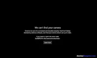 Mengatasi error code 0xa00f4244 nocamerasareattached