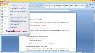 Cara membuat Halaman Baru di Word 2007, 2010, 2013, 2016, dan 2019