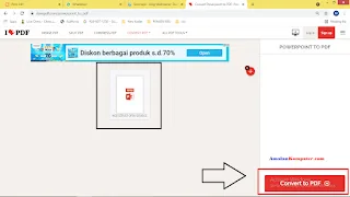 Konvert atau ubah ppt/pptx PowerPoint ke PDF - convert to pdf