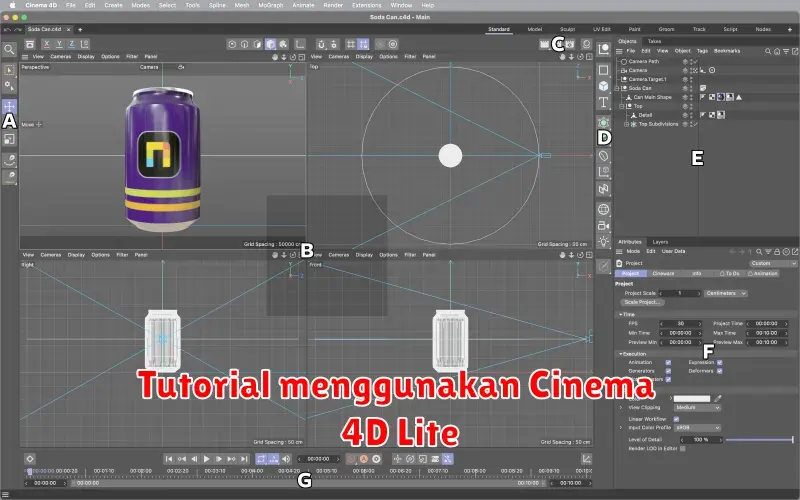 Tutorial Lengkap Menggunakan Cinema 4D Lite untuk Pemula