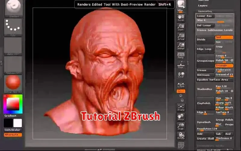 Tutorial ZBrush: Panduan Lengkap untuk Memulai Pembuatan Model 3D