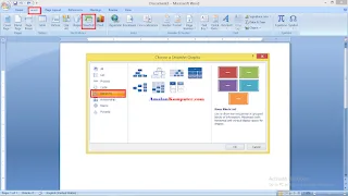 membuat gambar Struktur Organisasi di Word 2007, 2010, 2013, 2016 dan 2019 - Memilih SmartArt membuat gambar Struktur Organisasi di Word 2007, 2010, 2013, 2016 dan 2019 - Memilih SmartArt