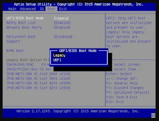 UEFI, BIOS dan Legacy