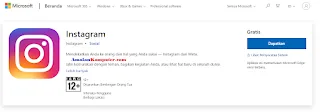 Aplikasi Instagram di Laptop error tidak bisa dibuka - download kembali