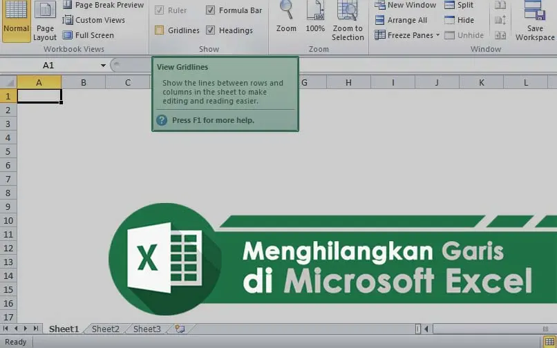4 Cara Menghilangkan Garis di Excel dengan Mudah dan Cepat