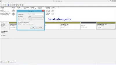 Mengatasi windows was unable to complete the format saat melakukan format win 11, 10, 8, 7