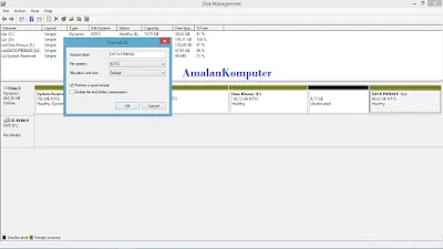 Mengatasi windows was unable to complete the format saat melakukan format di win 11, 10, 8, 7