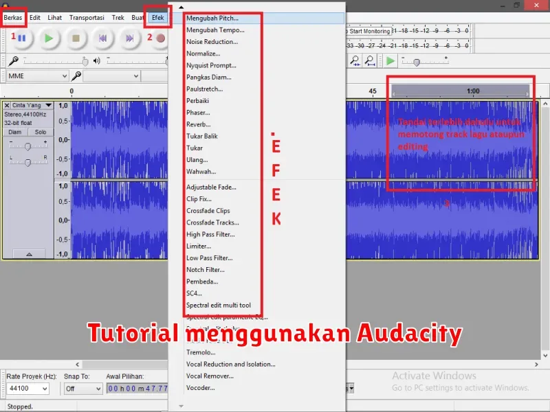 Tutorial Lengkap Menggunakan Audacity: Mengedit Audio dengan Mudah