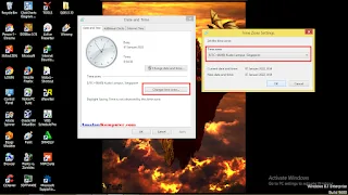 Mengatasi tanggal dan waktu di laptop berubah terus otomatis/sendiri - atur timezone