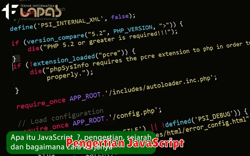 Pengertian JavaScript: Panduan Lengkap untuk Pemula