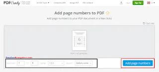 Cara merubah start nomor halaman pada PDF