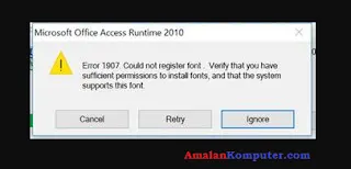 Cara Mengatasi Microsoft Office Error Code 1907