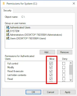 Mengatasi word cannot save due to a file permission error - ubah perijinan drive